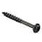 Zoro Select Wood Screw, #8, 1-1/2 in, Oil Rubbed Pan Head Square Drive, 4000 PK 0824DXP17DB - alternate 1